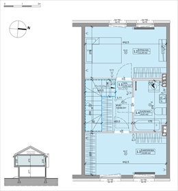 rzut dom na sprzedaż 64m2 dom Warszawa, Białołęka, Inna 4