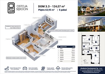 rzut dom na sprzedaż 124m2 dom Sękocin Stary, Sękocińska 89