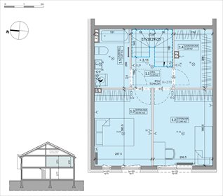 rzut dom na sprzedaż 69m2 dom Warszawa, Białołęka, Inna 4