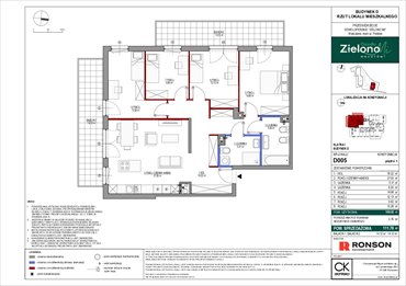 rzut mieszkanie na sprzedaż 108m2 mieszkanie Warszawa, Mokotów, ul. Polska 10