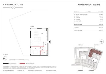 rzut mieszkanie na sprzedaż 75m2 mieszkanie Poznań, Winogrady, Naramowicka 100