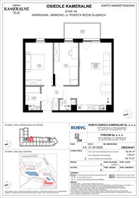 rzut mieszkanie na sprzedaż 62m2 mieszkanie Warszawa, Powstańców Śląskich