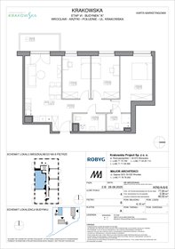 rzut mieszkanie na sprzedaż 78m2 mieszkanie Wrocław, Krzyki, Krakowska 112
