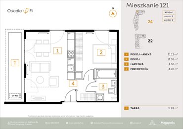 rzut mieszkanie na sprzedaż 42m2 mieszkanie Kraków, Rzemieślnicza 22-24