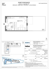 rzut mieszkanie na sprzedaż 29m2 mieszkanie Wrocław, Fabryczna, Białowieska 91a