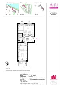 rzut mieszkanie na sprzedaż 52m2 mieszkanie Poznań, Rataje, ul. Klemensa Mikuły 1 i 3