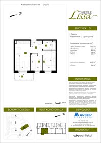 rzut mieszkanie na sprzedaż 50m2 mieszkanie Wrocław, ul. Pawła Eluarda 61-79