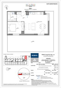 rzut mieszkanie na sprzedaż 48m2 mieszkanie Warszawa, Bemowo, Szeligowska