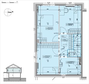 rzut dom na sprzedaż 81m2 dom Warszawa, Białołęka, Inna 4