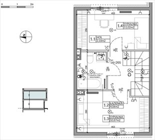 rzut dom na sprzedaż 62m2 dom Łódź, Mały Skręt
