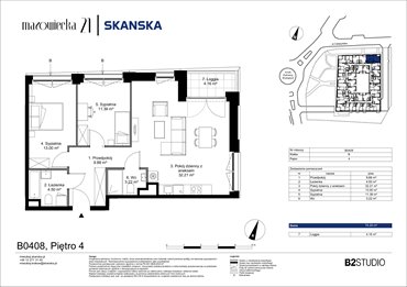 rzut mieszkanie na sprzedaż 74m2 mieszkanie Kraków, Krowodrza, ul. Mazowiecka 21