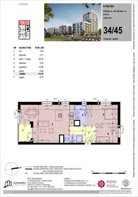 rzut mieszkanie na sprzedaż 75m2 mieszkanie Poznań, Komandoria, Świętego Michała 36