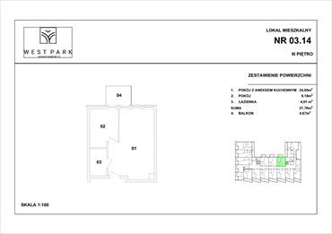 rzut mieszkanie na sprzedaż 38m2 mieszkanie Kołobrzeg, Wylotowa 6