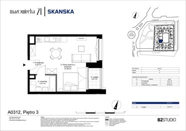 rzut mieszkanie na sprzedaż 36m2 mieszkanie Kraków, Krowodrza, ul. Mazowiecka 21