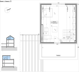rzut dom na sprzedaż 145m2 dom Jazgarzewszczyzna, Krzywa