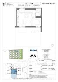 rzut mieszkanie na sprzedaż 42m2 mieszkanie Wrocław, Iwiny, ul. Franza Petera Schuberta