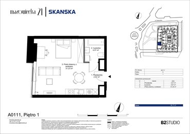 rzut mieszkanie na sprzedaż 38m2 mieszkanie Kraków, Krowodrza, ul. Mazowiecka 21