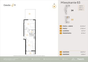 rzut mieszkanie na sprzedaż 53m2 mieszkanie Kraków, Rzemieślnicza 22-24