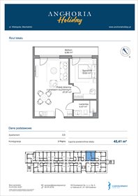 rzut mieszkanie na sprzedaż 45m2 mieszkanie Mechelinki, Wielopole 36-38