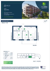 rzut mieszkanie na sprzedaż 51m2 mieszkanie Wrocław, Fabryczna, Stabłowice, Łomnicka