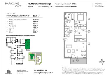 rzut mieszkanie na sprzedaż 62m2 mieszkanie Łódź, Bałuty-Doły, ul. Górnicza 12/14