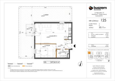 rzut mieszkanie na sprzedaż 50m2 mieszkanie Warszawa, Praga Północ, Kijowska 17
