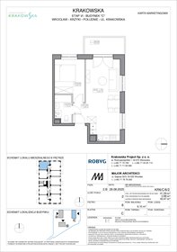 rzut mieszkanie na sprzedaż 42m2 mieszkanie Wrocław, Krzyki, Krakowska 112