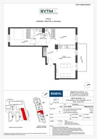 rzut mieszkanie na sprzedaż 60m2 mieszkanie Warszawa, Mokotów, Antoniewska 3B