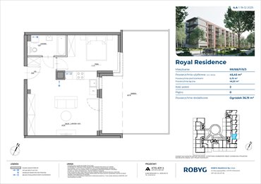 rzut mieszkanie na sprzedaż 45m2 mieszkanie Warszawa, Wilanów, Sarmacka