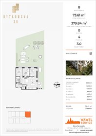 rzut mieszkanie na sprzedaż 74m2 mieszkanie Katowice, Bytkowska 107