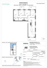 rzut mieszkanie na sprzedaż 108m2 mieszkanie Wrocław, Krzyki, Krakowska 112
