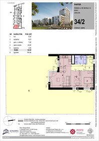 rzut mieszkanie na sprzedaż 52m2 mieszkanie Poznań, Komandoria, Świętego Michała 36
