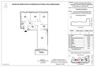 rzut mieszkanie na sprzedaż 76m2 mieszkanie Ząbki, Powstańców 19