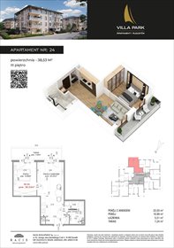 rzut mieszkanie na sprzedaż 39m2 mieszkanie Augustów, Wypoczynkowa