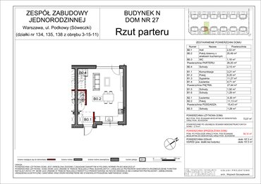 rzut dom na sprzedaż 94m2 dom Warszawa, Wawer, Brzegówki