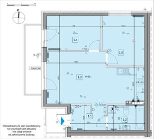 rzut mieszkanie na sprzedaż 60m2 mieszkanie Janczewice, Jedności
