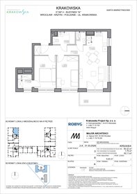 rzut mieszkanie na sprzedaż 60m2 mieszkanie Wrocław, Krzyki, Krakowska 112