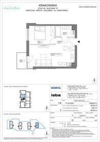 rzut mieszkanie na sprzedaż 39m2 mieszkanie Wrocław, Krzyki, Krakowska 112