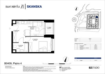 rzut mieszkanie na sprzedaż 35m2 mieszkanie Kraków, Krowodrza, ul. Mazowiecka 21