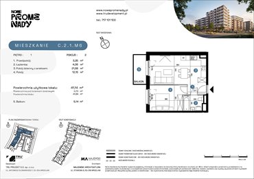 rzut mieszkanie na sprzedaż 41m2 mieszkanie Wrocław, Kleczków, ul. Czochralskiego/ Miłosza