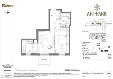 rzut mieszkanie na sprzedaż 43m2 mieszkanie Łódź, Polesie, Wołowa 4A