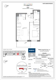 rzut mieszkanie na sprzedaż 44m2 mieszkanie Warszawa, Bemowo, Szeligowska