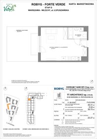 rzut mieszkanie na sprzedaż 30m2 mieszkanie Warszawa, Włochy, Łopuszańska 28