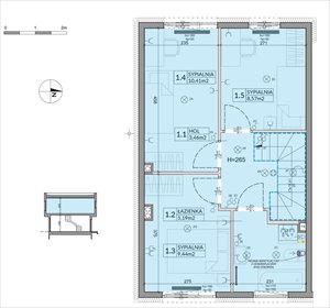 rzut dom na sprzedaż 74m2 dom Łódź, Mały Skręt