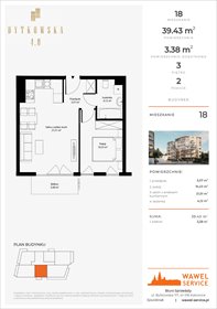rzut mieszkanie na sprzedaż 39m2 mieszkanie Katowice, Bytkowska