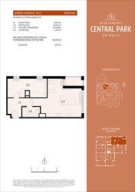 rzut mieszkanie na sprzedaż 60m2 mieszkanie Świdnica, Lipowa 14