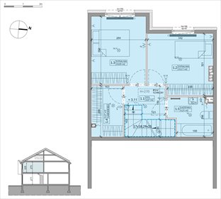 rzut dom na sprzedaż 70m2 dom Warszawa, Białołęka, Inna 4