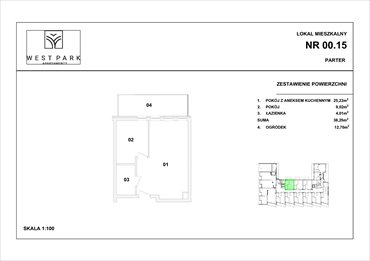 rzut mieszkanie na sprzedaż 38m2 mieszkanie Kołobrzeg, Wylotowa 6