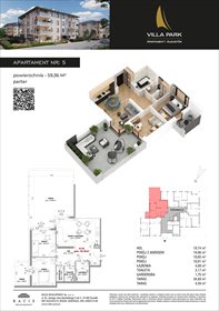 rzut mieszkanie na sprzedaż 59m2 mieszkanie Augustów, Wypoczynkowa