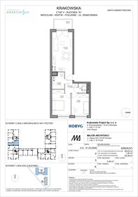rzut mieszkanie na sprzedaż 61m2 mieszkanie Wrocław, Krzyki, Krakowska 112